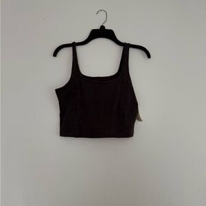 Aerie Dark Brown Crop Top